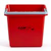 Restaurantware Clean Tek 6 Quart Cleaning Bucket, Red 6 Qt Utility-0