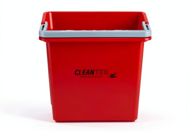 Restaurantware Clean Tek 6 Quart Cleaning Bucket, Red 6 Qt Utility-0