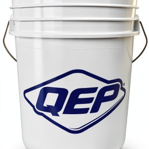 5 Gallon Mixing Bucket QEP 90 mil HDPE White Round Bucket-0