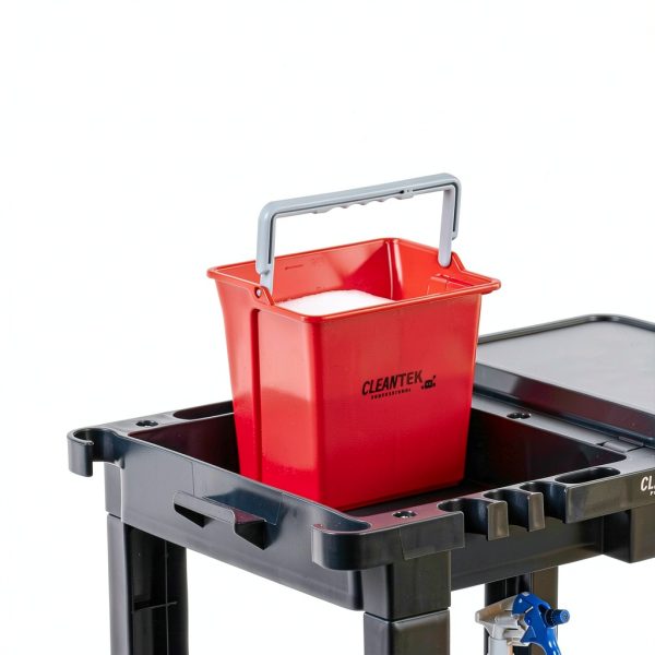 Restaurantware Clean Tek 6 Quart Cleaning Bucket, Red 6 Qt Utility-7