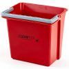 Restaurantware Clean Tek 6 Quart Cleaning Bucket, Red 6 Qt Utility-1