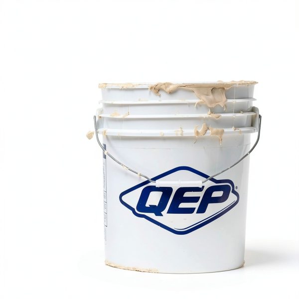 5 Gallon Mixing Bucket QEP 90 mil HDPE White Round Bucket-2