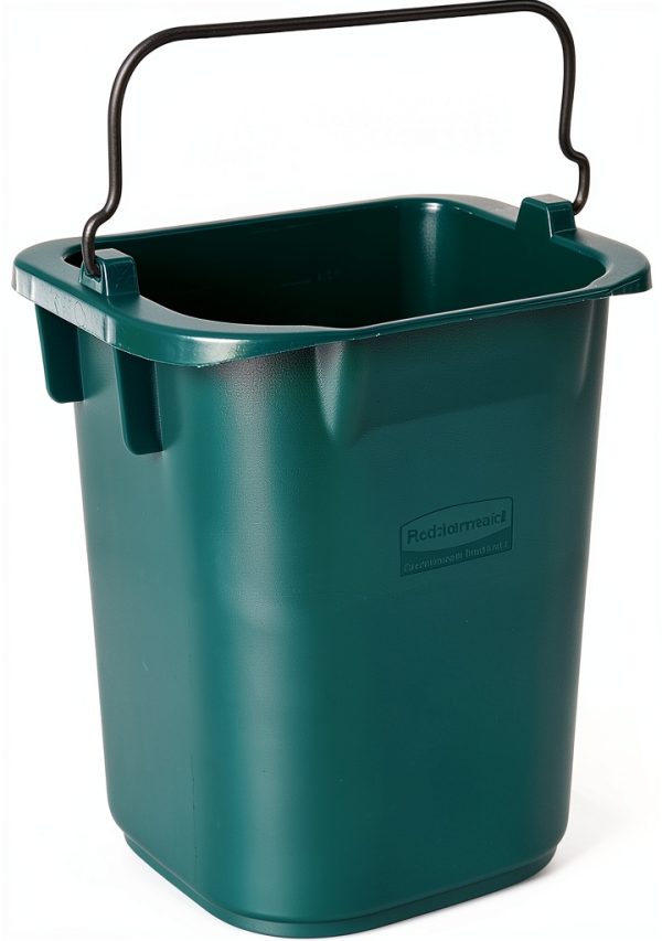 Rubbermaid Commercial Products Heavy-Duty Cleaning Pail, 5-Quart, Green, Utility Bucket with Built-In Spout and Handle for House Cleaning/Storage/Livestock Feeding/Car Washing-0
