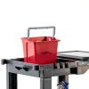 Restaurantware Clean Tek 6 Quart Cleaning Bucket, Red 6 Qt Utility-8