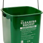 Cleaning Bucket Winco Medium Green Plastic Mop Bucket Dishwasher Safe-0