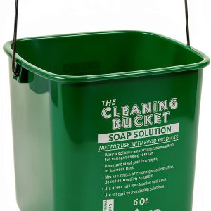 Cleaning Bucket Winco Medium Green Plastic Mop Bucket Dishwasher Safe-0