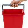 Restaurantware Clean Tek 6 Quart Cleaning Bucket, Red 6 Qt Utility-9