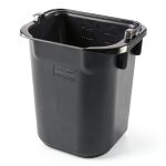 Rubbermaid Heavy-Duty 5-Quart Black Cleaning Pail Spout Handle-0